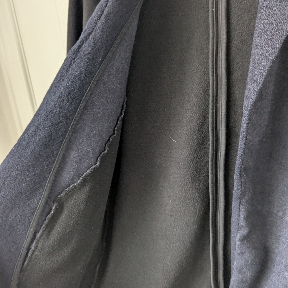 Black And Navy Open Front Blazer - S - Picture 6 of 9